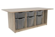 Bouwtafel enkelzijdig Grey Craft Oak Tangara Groothandel voor Kinderopvang inrichting